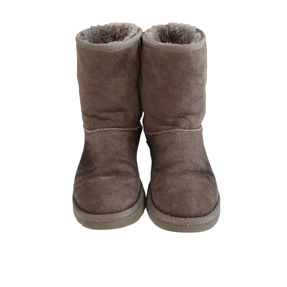 UGG Classic Short II Boots Womens 8 Grey Good Suede Shearling 1016223 - Picture 2 of 9
